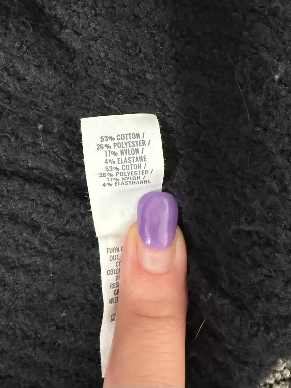 aerie Black V-Neck Chunky Knit Sweater